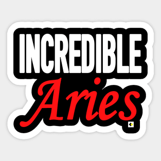 INCREDIBLE Aries Sticker